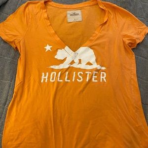 Orange Vneck short sleeve